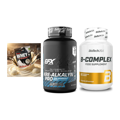 Einsteiger-Set: Sinob Honest + EFX Kre-Alkalyn + BioTech B – alle enthaltenen Artikel