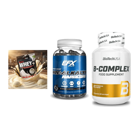 Einsteiger-Set: Sinob Honest + EFX Kre-Alkalyn + BioTech B – alle enthaltenen Artikel