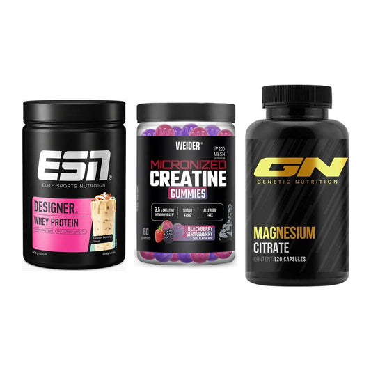 Einsteiger-Set: ESN Designer + Weider Micronize + GN Magnesium – alle enthaltenen Artikel