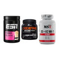 Einsteiger-Set: ESN Designer + Olimp Creatine + MST Vitamin D3 – alle enthaltenen Artikel