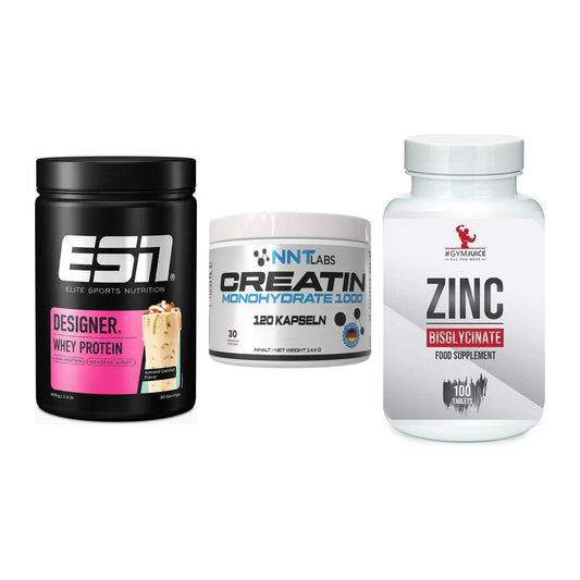 Einsteiger-Set: ESN Designer + NNT Creatin 1000 + #GYMJUICE ZINC – alle enthaltenen Artikel
