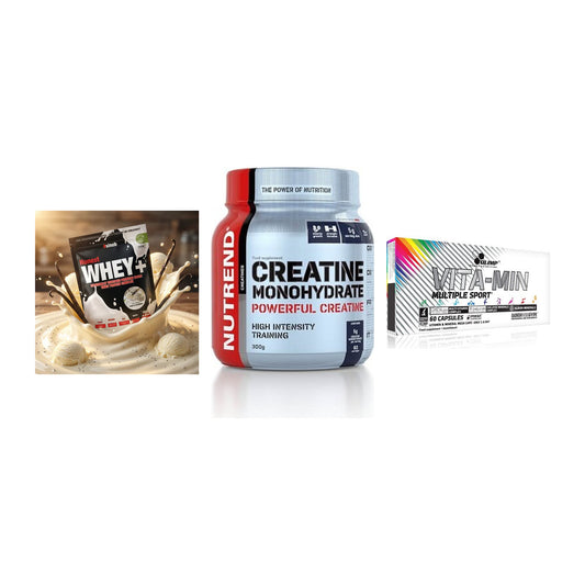 Einsteiger-Set: Sinob Honest + Nutrend Creatine + Olimp Vita-Min – alle enthaltenen Artikel