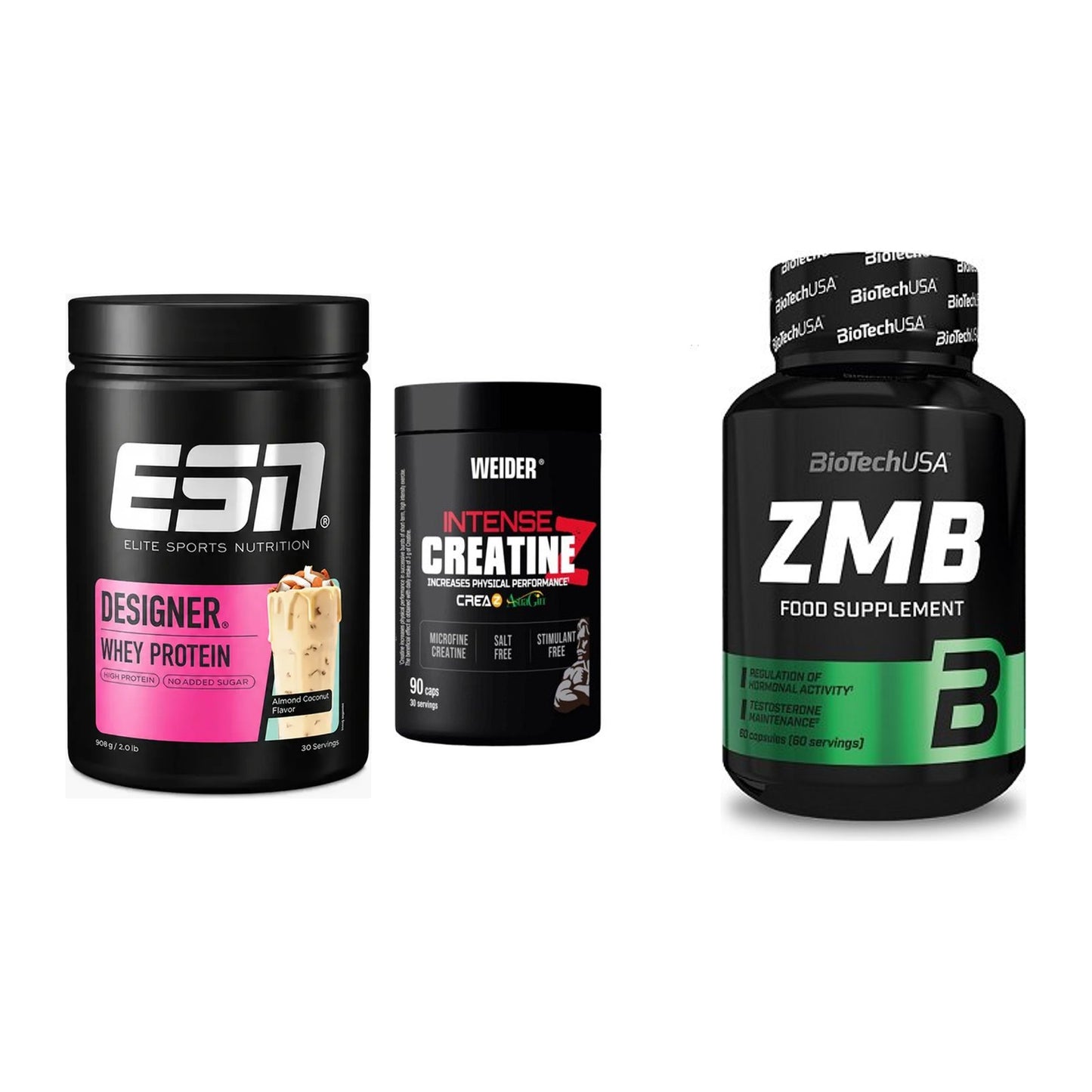 Einsteiger-Set: ESN Designer + Weider Intense + BioTech ZMB – alle enthaltenen Artikel