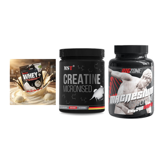 Einsteiger-Set: Sinob Honest + MST Creatin + Big Zone Magnesi – alle enthaltenen Artikel