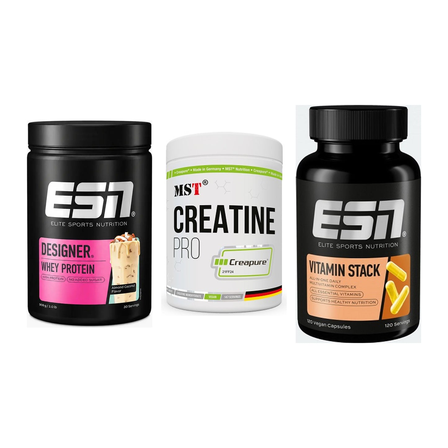 Einsteiger-Set: ESN Designer + MST Creatin Pro + ESN Vitamin – alle enthaltenen Artikel