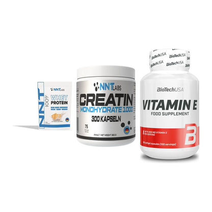 Einsteiger-Set: NNT Whey + NNT Creatin 1000 + BioTech Vitamin – alle enthaltenen Artikel