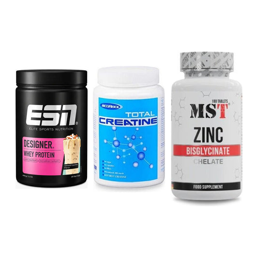 Einsteiger-Set: ESN Designer + Megabol Total + MST Zinc Chelate – alle enthaltenen Artikel