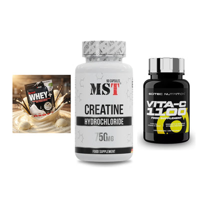 Einsteiger-Set: Sinob Honest + MST Creatin HCL + Scitec Vitamin C – alle enthaltenen Artikel