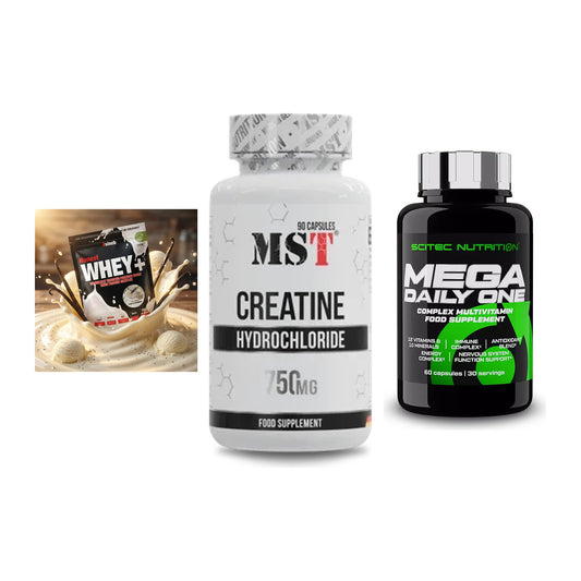 Einsteiger-Set: Sinob Honest + MST Creatin HCL + Scitec Mega – alle enthaltenen Artikel
