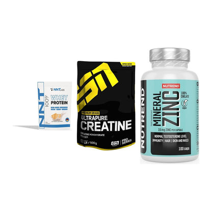Einsteiger-Set: NNT Whey + ESN Ultrapure + Nutrend Zinc – alle enthaltenen Artikel