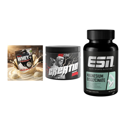 Einsteiger-Set: Sinob Honest + Big Zone Creatin + ESN Magnesium – alle enthaltenen Artikel