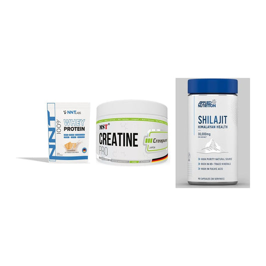 Einsteiger-Set: NNT Whey + MST Creatin Pro + Applied Nutritio – alle enthaltenen Artikel