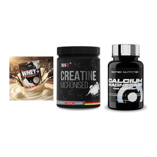 Einsteiger-Set: Sinob Honest + MST Creatin + Scitec Calcium – alle enthaltenen Artikel