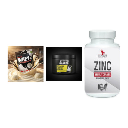 Einsteiger-Set: Sinob Honest + ESN Ultrapure + #GYMJUICE ZINC – alle enthaltenen Artikel