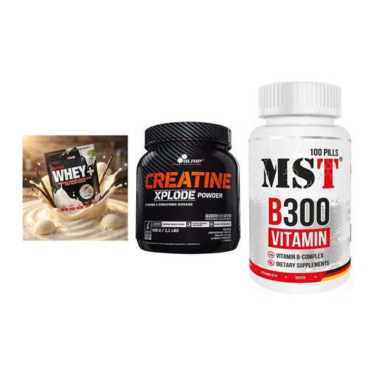 Einsteiger-Set: Sinob Honest + Olimp Creatine + MST B300 B-Compl – alle enthaltenen Artikel