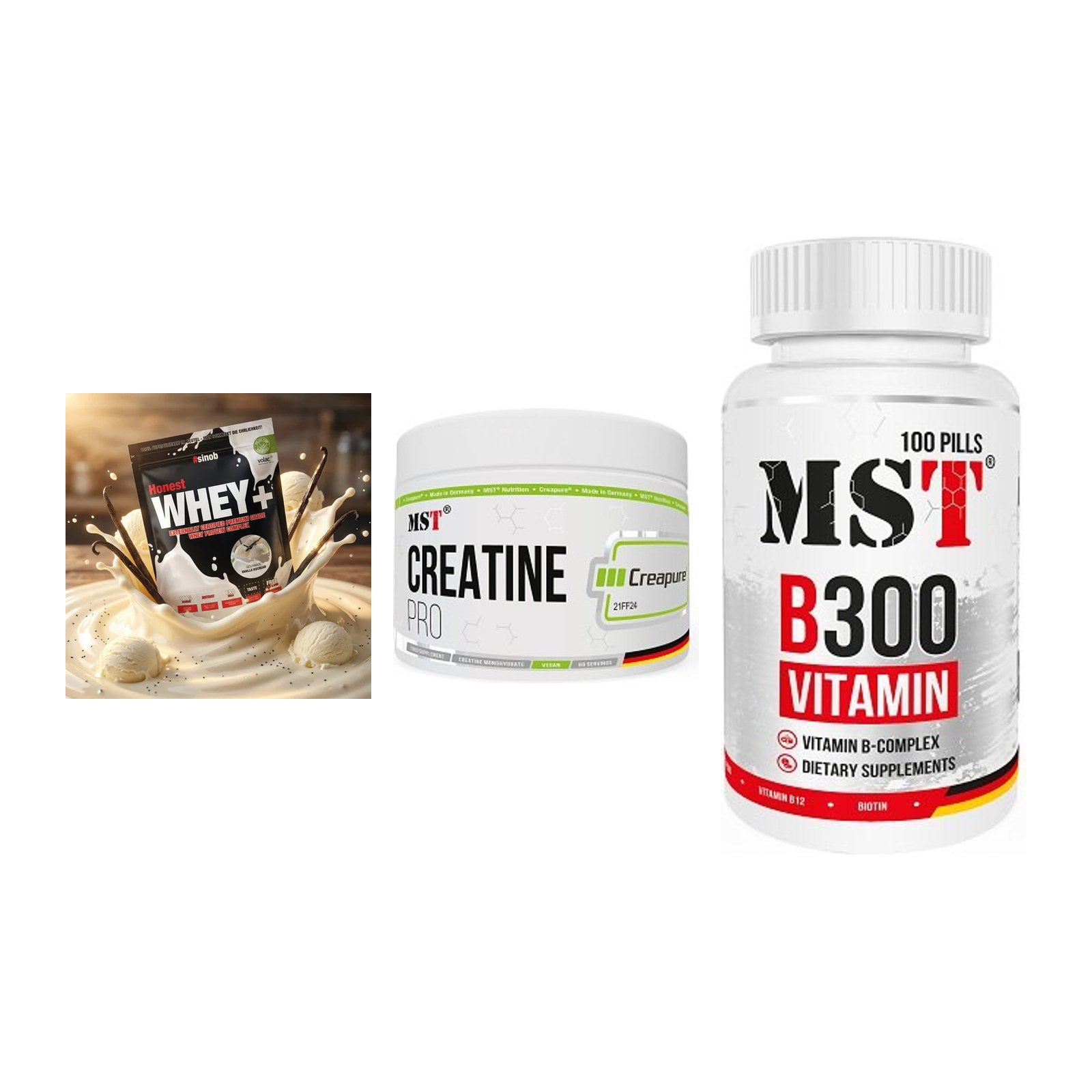 Einsteiger-Set: Sinob Honest + MST Creatin Pro + MST B300 B-Compl – alle enthaltenen Artikel