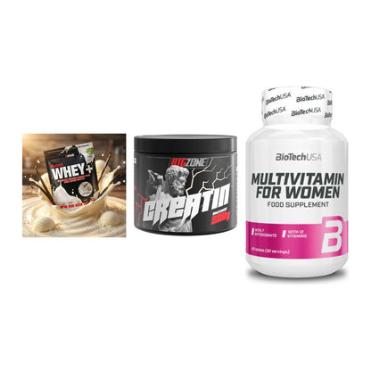 Einsteiger-Set: Sinob Honest + Big Zone Creatin + BioTech Multivit – alle enthaltenen Artikel