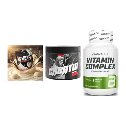 Einsteiger-Set: Sinob Honest + Big Zone Creatin + BioTech Vitamin – alle enthaltenen Artikel