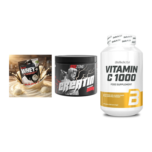 Einsteiger-Set: Sinob Honest + Big Zone Creatin + BioTech Vitamin – alle enthaltenen Artikel
