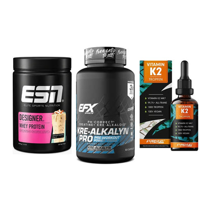 Einsteiger-Set: ESN Designer + EFX Kre-Alkalyn + ProFuel Vitamin – alle enthaltenen Artikel