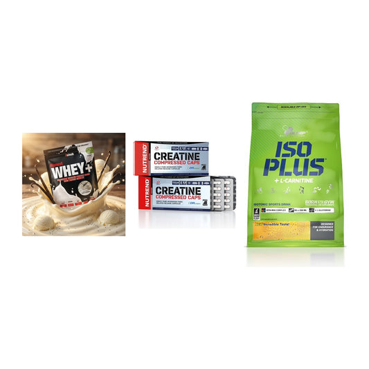 Einsteiger-Set: Sinob Honest + Nutrend Creatine + Olimp Iso Plus – alle enthaltenen Artikel