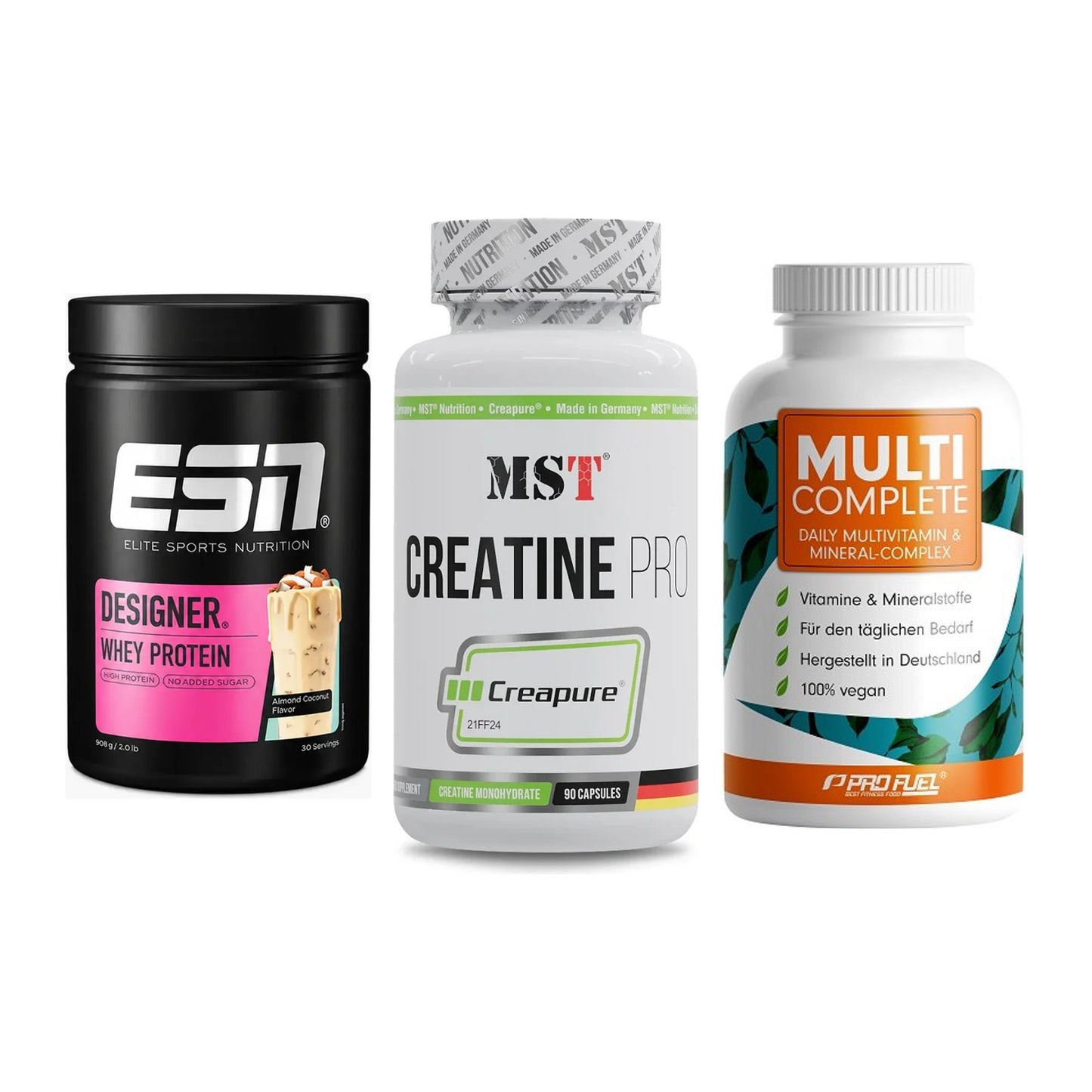 Einsteiger-Set: ESN Designer + MST Creatine Pro + ProFuel MULTI – alle enthaltenen Artikel