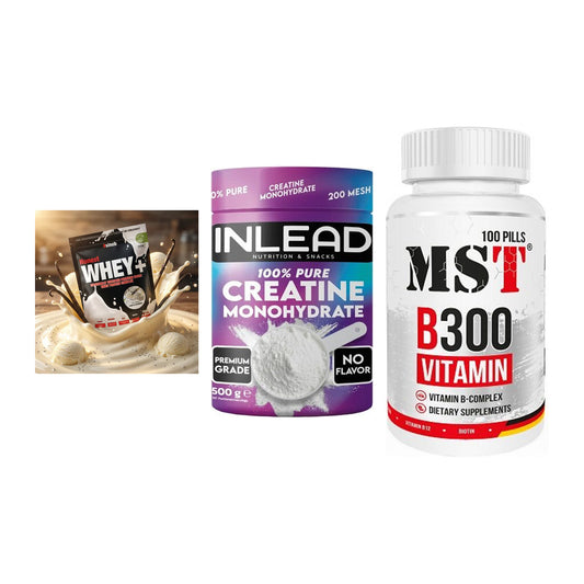Einsteiger-Set: Sinob Honest + INLEAD Creatine + MST B300 B-Compl – alle enthaltenen Artikel