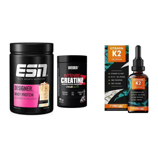 Einsteiger-Set: ESN Designer + Weider Intense + ProFuel Vitamin – alle enthaltenen Artikel