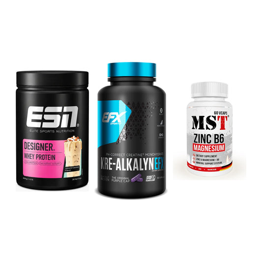 Einsteiger-Set: ESN Designer + EFX Kre-Alkalyn + MST Zinc – alle enthaltenen Artikel