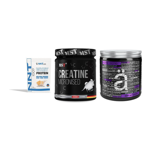 Einsteiger-Set: NNT Whey + MST Creatin + Nanosupps Hype – alle enthaltenen Artikel