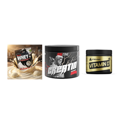 Einsteiger-Set: Sinob Honest + Big Zone Creatin + Peak Vitamin D – alle enthaltenen Artikel