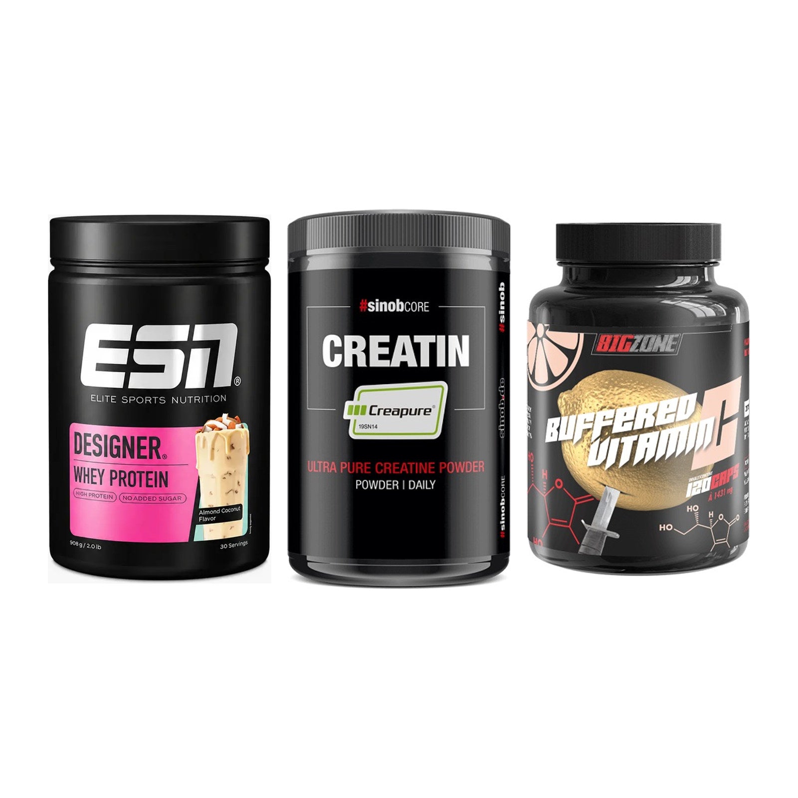 Einsteiger-Set: ESN Designer + Sinob Creatin + Big Zone Buffere – alle enthaltenen Artikel