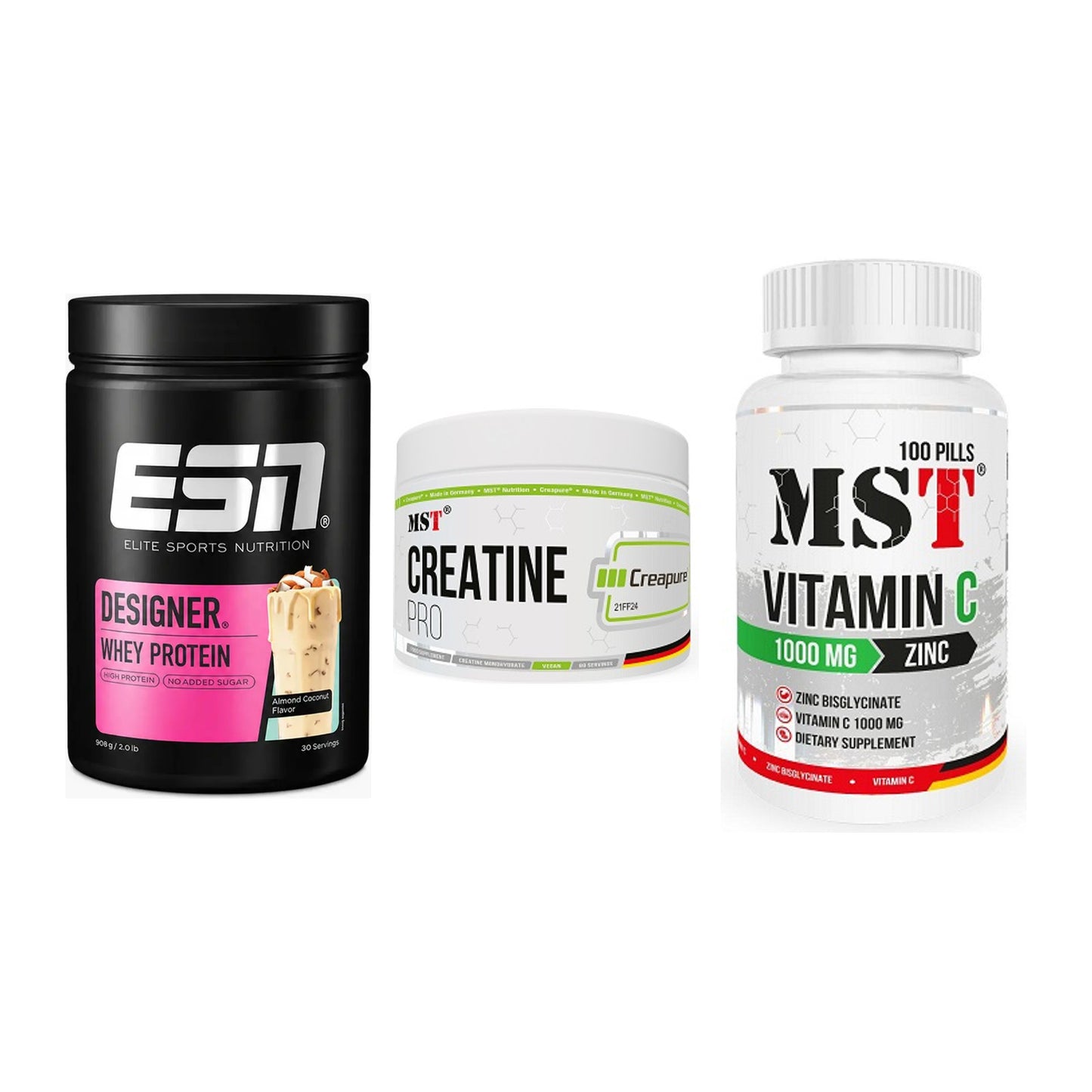Einsteiger-Set: ESN Designer + MST Creatin Pro + MST Vitamin C – alle enthaltenen Artikel