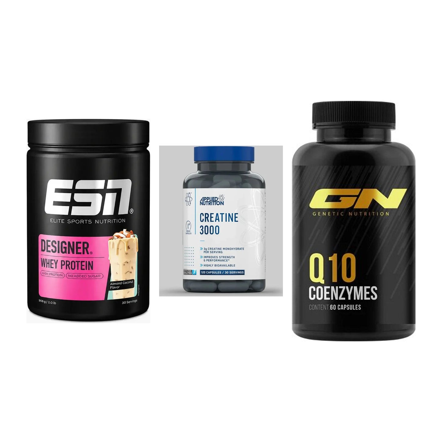 Einsteiger-Set: ESN Designer + Applied Nutritio + GN Q10 Health – alle enthaltenen Artikel