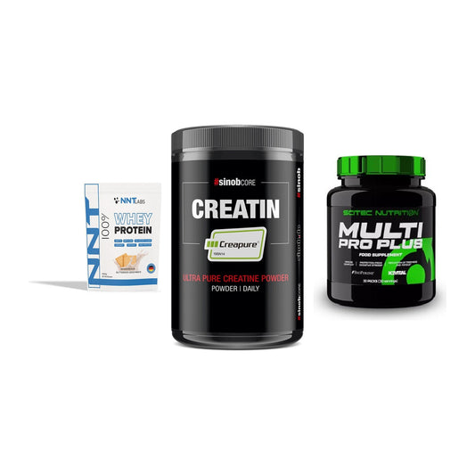 Einsteiger-Set: NNT Whey + Sinob Creatin + Scitec Multi Pro – alle enthaltenen Artikel