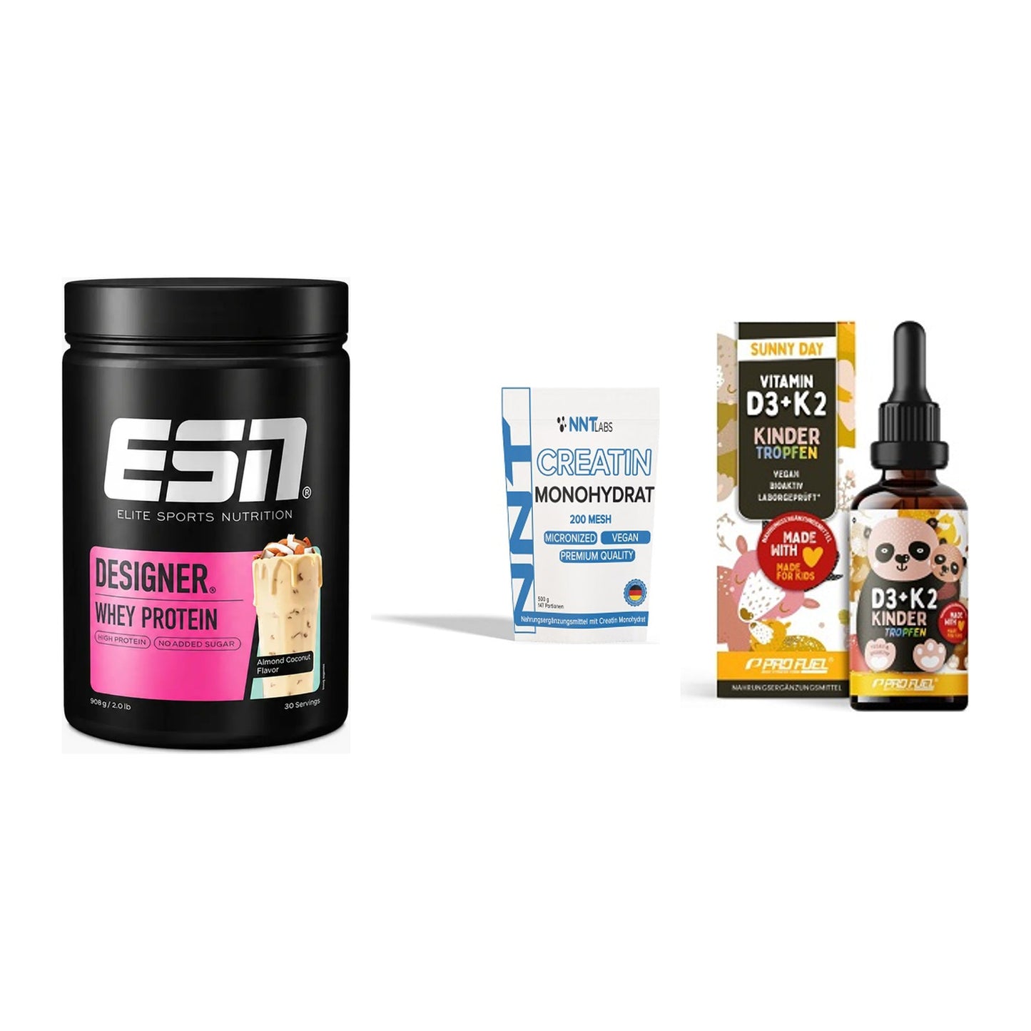 Einsteiger-Set: ESN Designer + NNT Creatin + ProFuel VITAMIN – alle enthaltenen Artikel