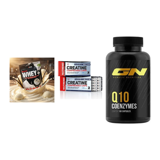 Einsteiger-Set: Sinob Honest + Nutrend Creatine + GN Q10 Health – alle enthaltenen Artikel