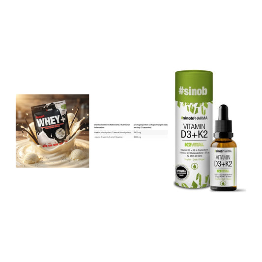 Einsteiger-Set: Sinob Honest + INLEAD Creatine + Sinob Vitamin D3 – alle enthaltenen Artikel