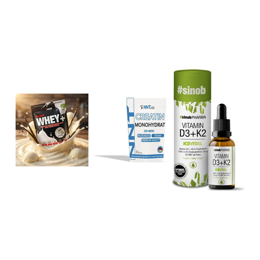 Einsteiger-Set: Sinob Honest + NNT Creatin + Sinob Vitamin D3 – alle enthaltenen Artikel