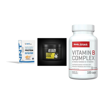 Einsteiger-Set: NNT Whey + ESN Ultrapure + Body Attack – alle enthaltenen Artikel