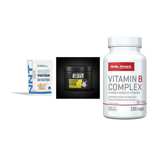 Einsteiger-Set: NNT Whey + ESN Ultrapure + Body Attack – alle enthaltenen Artikel