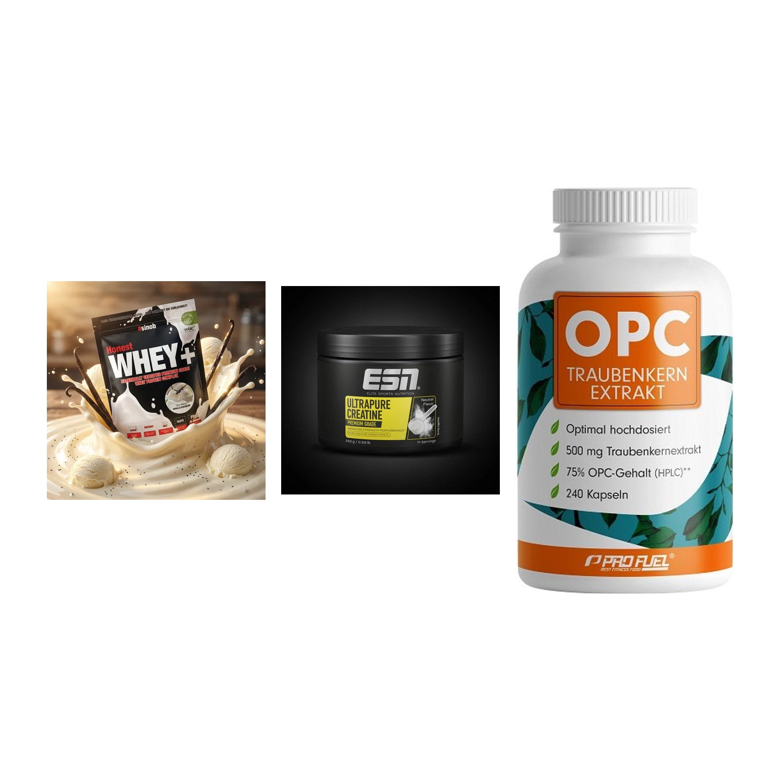 Einsteiger-Set: Sinob Honest + ESN Ultrapure + ProFuel OPC – alle enthaltenen Artikel