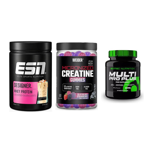 Einsteiger-Set: ESN Designer + Weider Micronize + Scitec Multi Pro – alle enthaltenen Artikel
