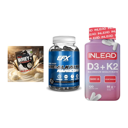 Einsteiger-Set: Sinob Honest + EFX Kre-Alkalyn + INLEAD Vitamin – alle enthaltenen Artikel