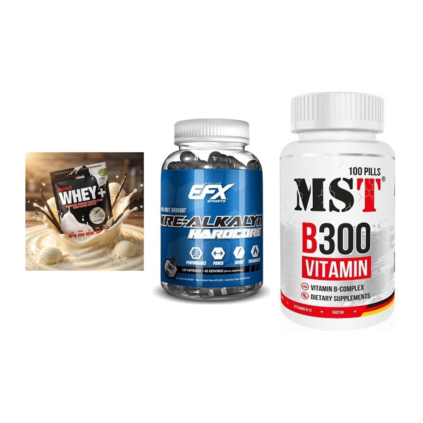 Einsteiger-Set: Sinob Honest + EFX Kre-Alkalyn + MST B300 B-Compl – alle enthaltenen Artikel