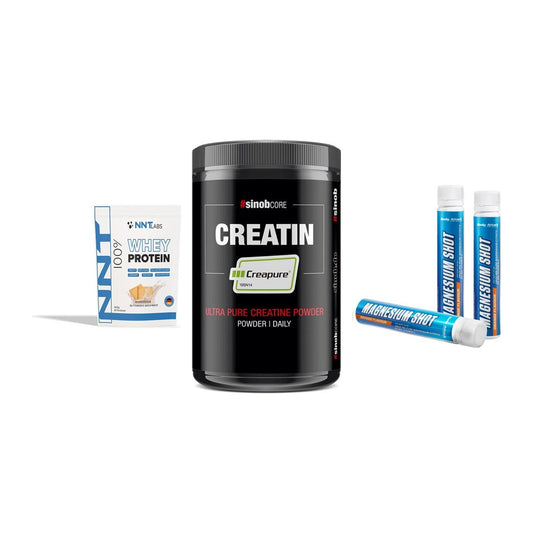 Einsteiger-Set: NNT Whey + Sinob Creatin + Body Attack – alle enthaltenen Artikel
