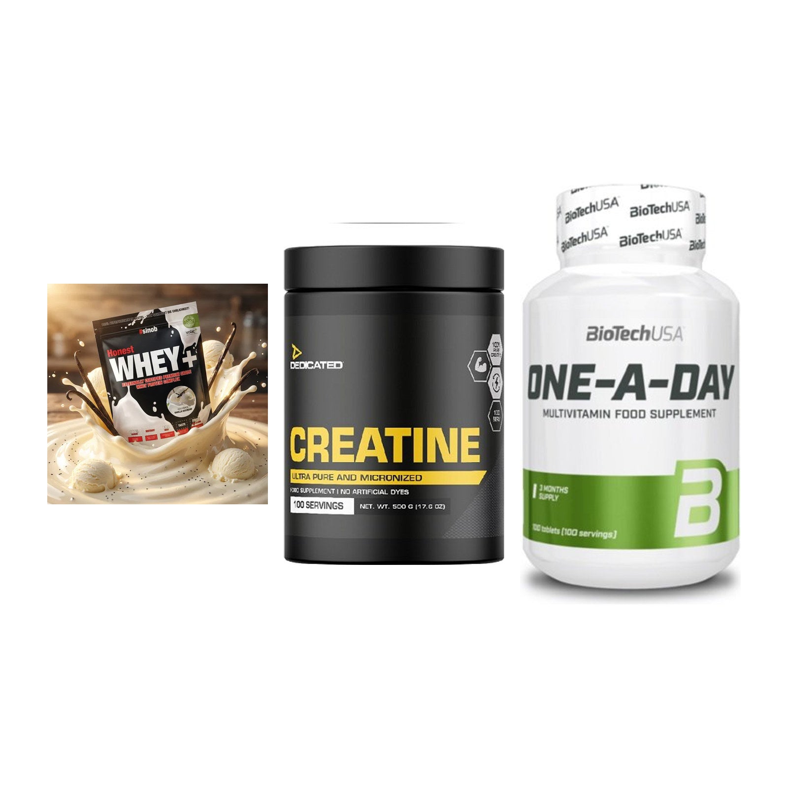 Einsteiger-Set: Sinob Honest + Dedicated + BioTech One A – alle enthaltenen Artikel