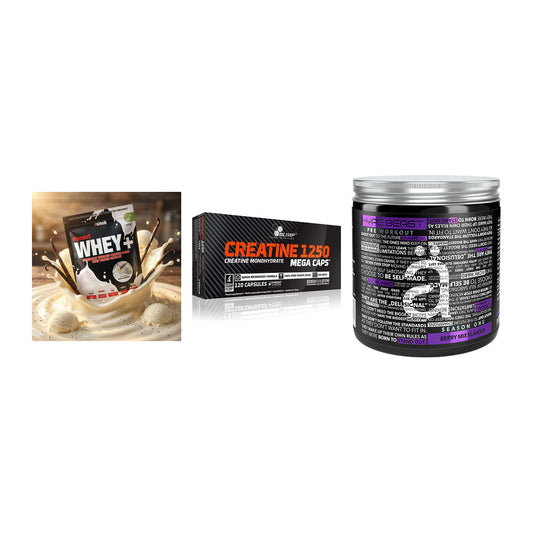 Einsteiger-Set: Sinob Honest + Olimp Creatine + Nanosupps Hype – alle enthaltenen Artikel