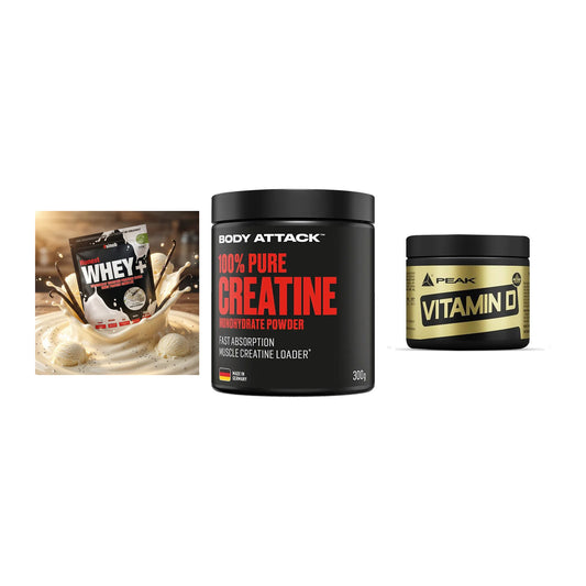 Einsteiger-Set: Sinob Honest + Body Attack 100% + Peak Vitamin D – alle enthaltenen Artikel