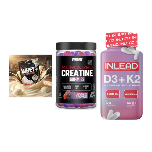 Einsteiger-Set: Sinob Honest + Weider Micronize + INLEAD Vitamin – alle enthaltenen Artikel